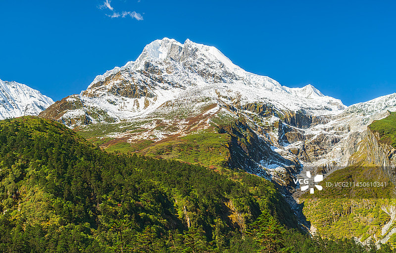 四川甘孜州泸定县磨西镇海螺沟景区图片素材