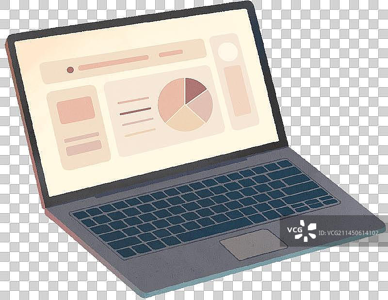 打开的笔记本电脑图片素材