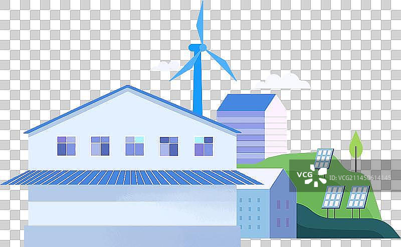 太阳能风力发电图片素材