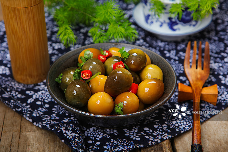 美味的鹌鹑皮蛋图片素材