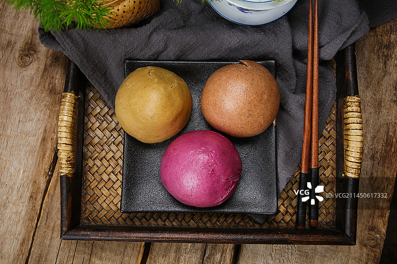 营养美味的彩色窝头图片素材