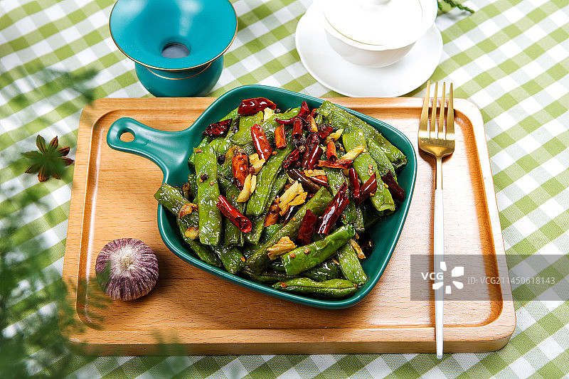 干煸四季豆图片素材