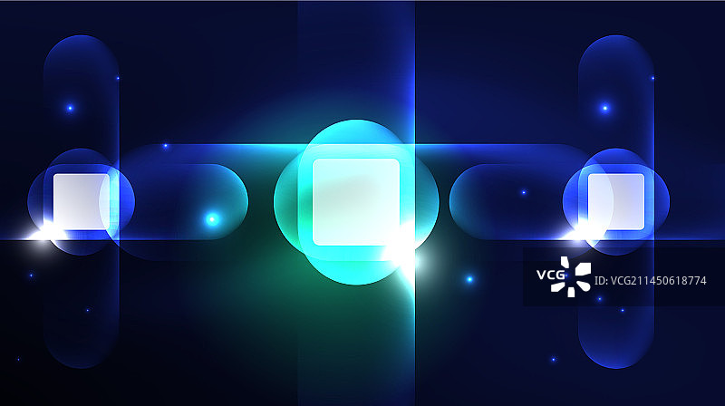 抽象背景登陆页玻璃几何图片素材