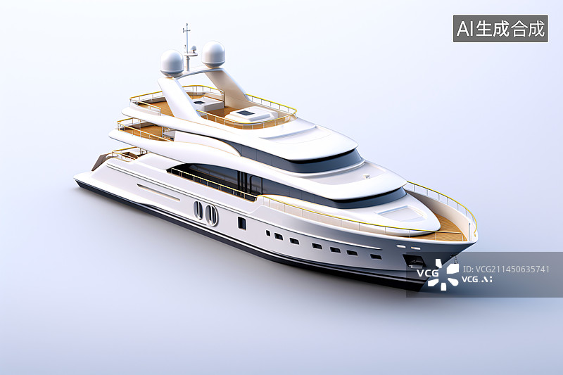【AI数字艺术】游轮游艇租赁的3D图标图片素材