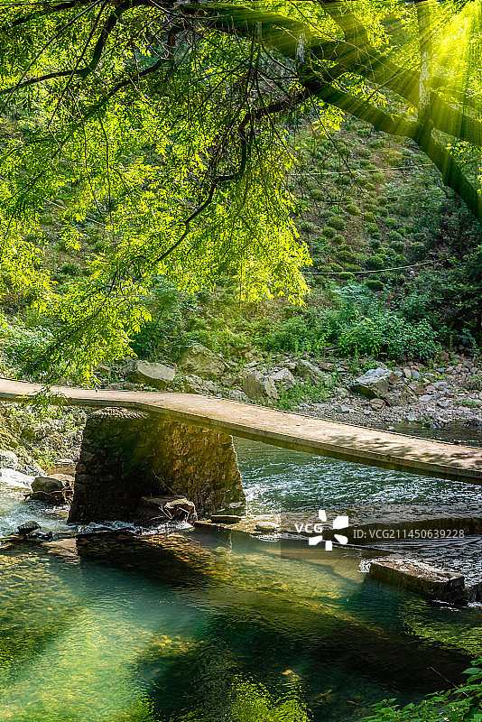 中国安徽宣城水墨汀溪风景区自然风光图片素材