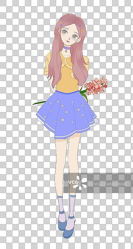 全身少女素材图片素材