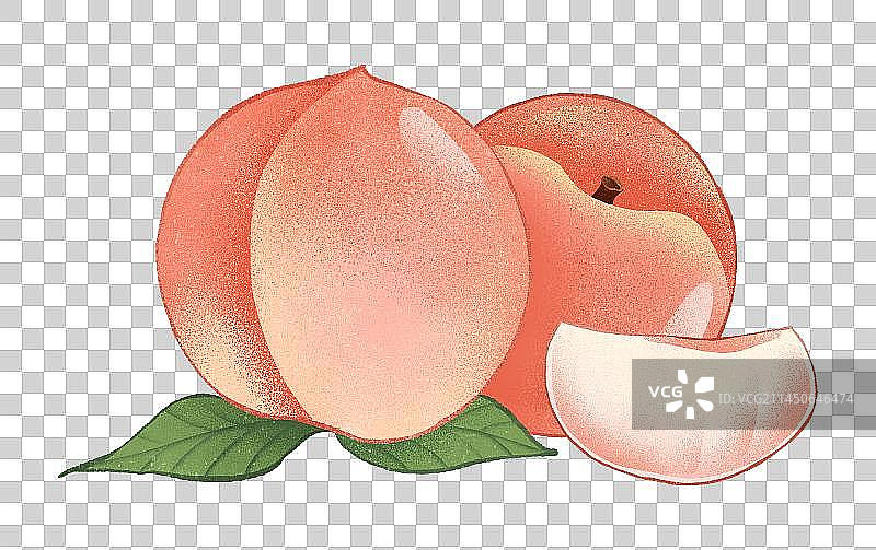桃子秋桃元素图片素材
