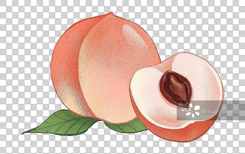 桃子秋桃元素图片素材