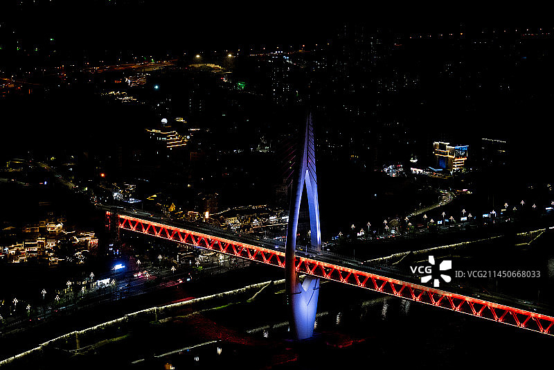 从来福士看到的重庆夜景图片素材