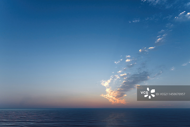 海洋上戏剧性的天空图片素材