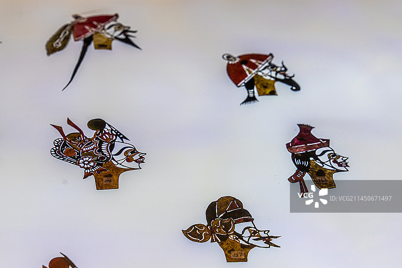 展示品皮影肖像特写图片素材