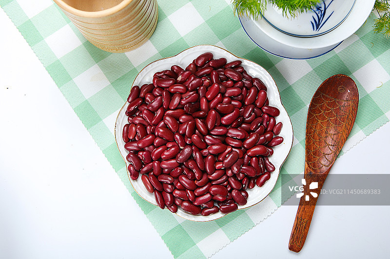 鲜艳的红腰豆图片素材