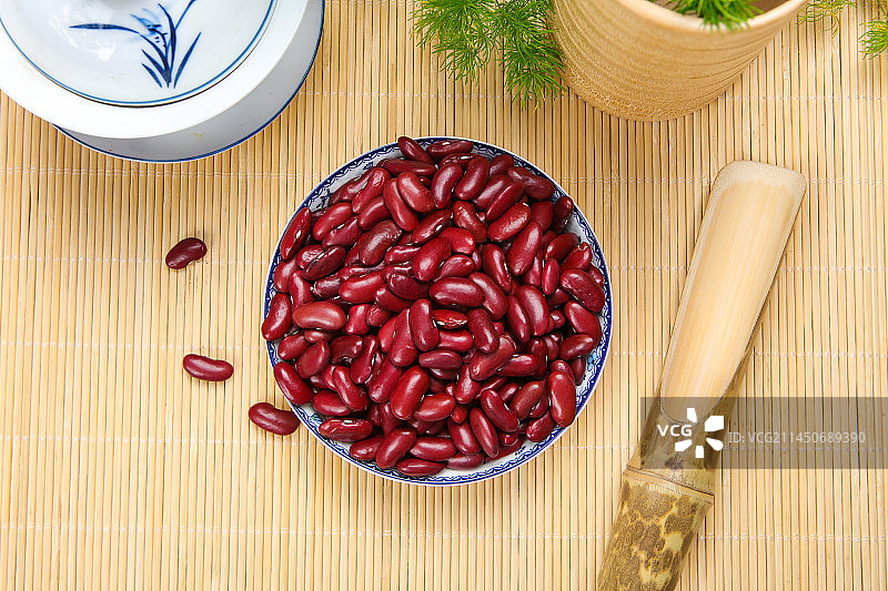 鲜艳的红腰豆图片素材