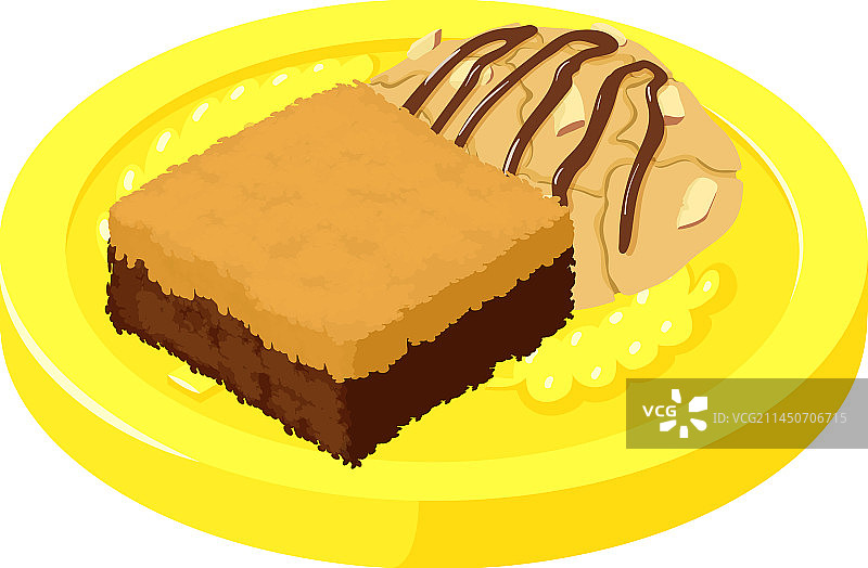 自制新鲜饼干2.5D图标图片素材