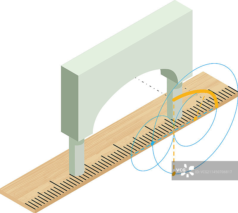 等距拱门工程概念图标图片素材