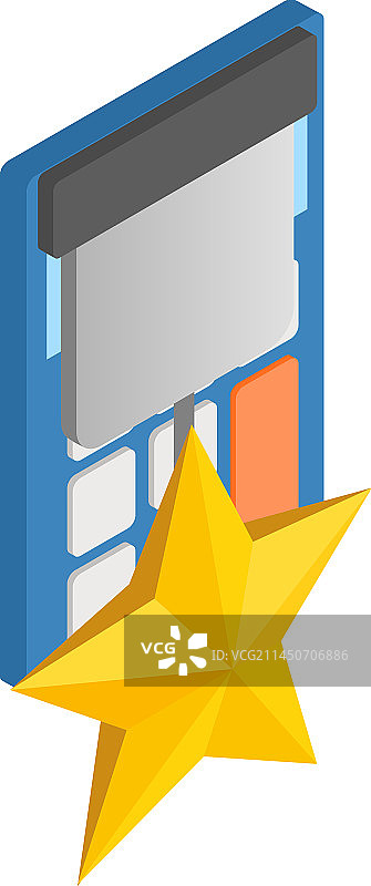 军事奖励图标等距黄金星图片素材