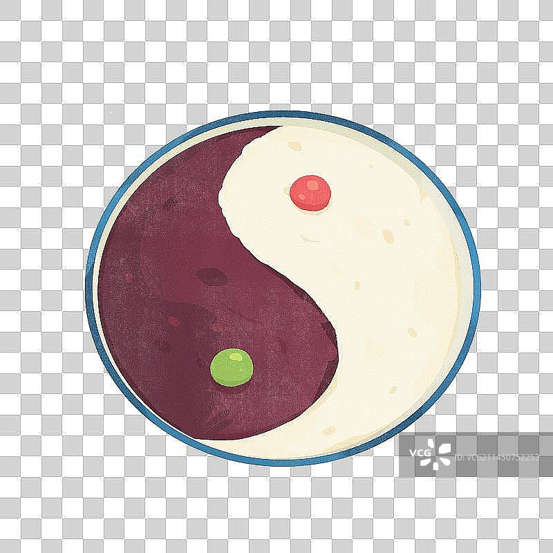 卡通福建闽菜太极芋泥图片素材