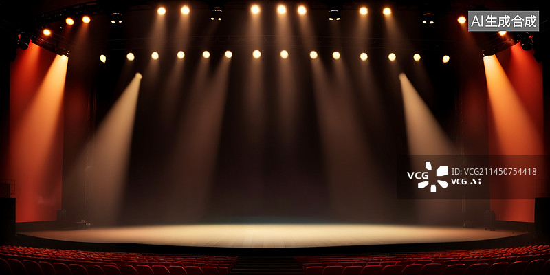 【AI数字艺术】空的舞台图片素材