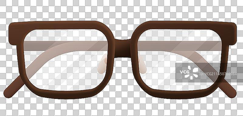 卡通近视眼镜插画元素图片素材