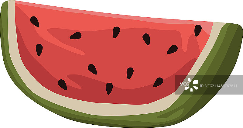 新鲜西瓜水果图标设计图片素材