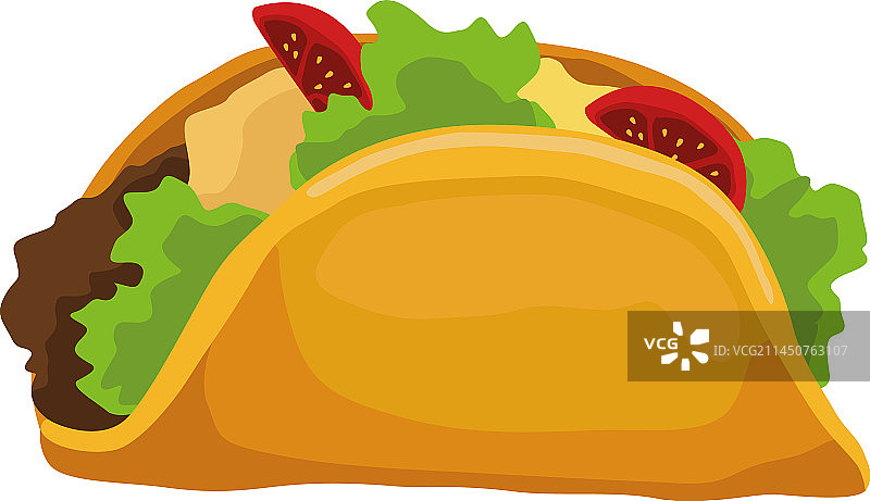 美味塔可快餐图标设计图片素材