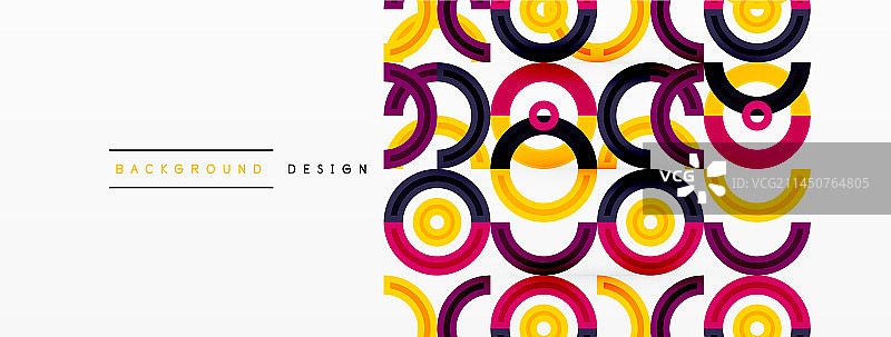 彩色的圆形抽象背景，充满活力图片素材