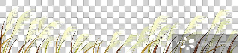 秋天芦苇元素图片素材