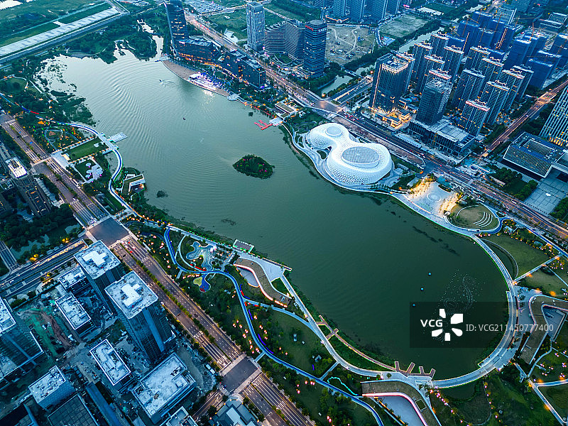 杭州下沙金沙湖图片素材