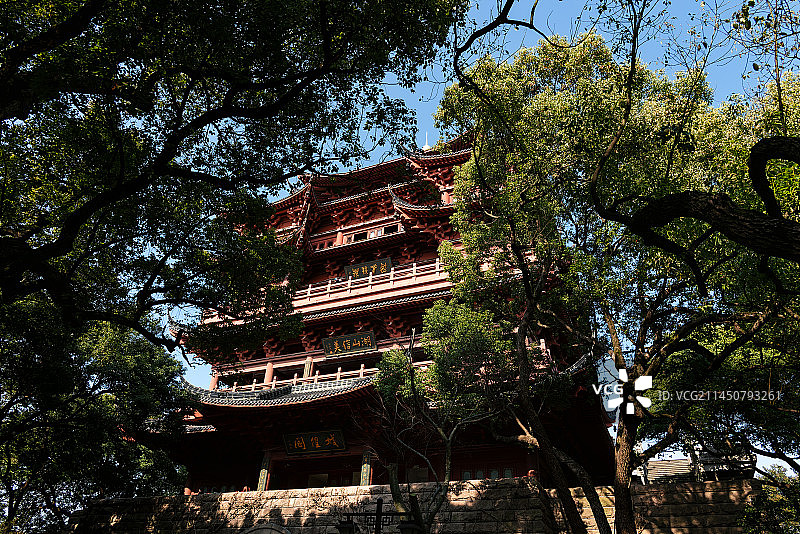 杭州吴山城隍阁图片素材