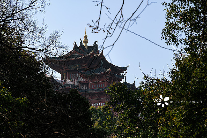 杭州吴山城隍阁图片素材
