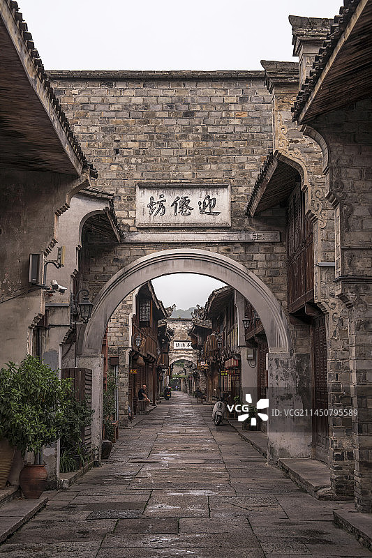 浙江临海市 台州府城 紫阳街图片素材