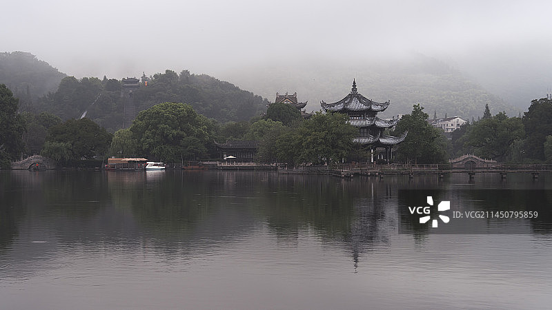 浙江 临海市 台州府城 东湖公园图片素材