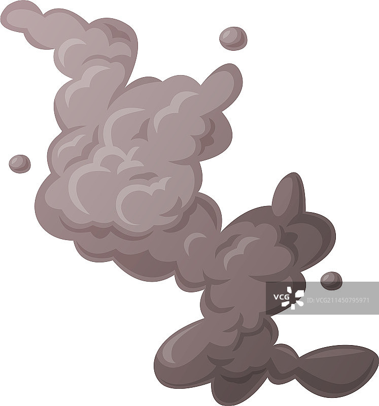 灰色烟雾云和尘埃爆炸图片素材