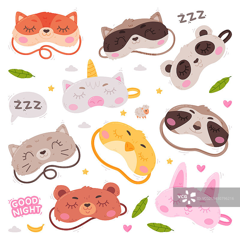 睡眠眼罩，布料遮盖图片素材