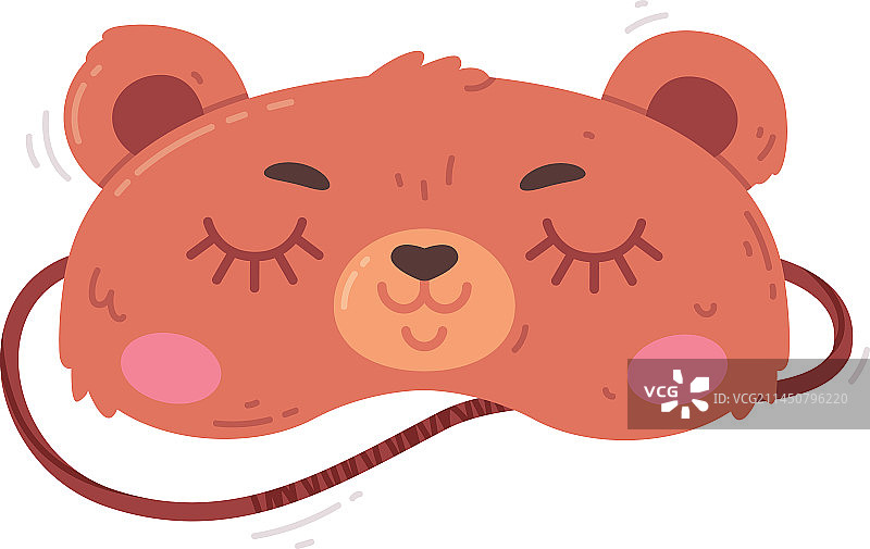 小熊眼罩睡眠遮光图片素材