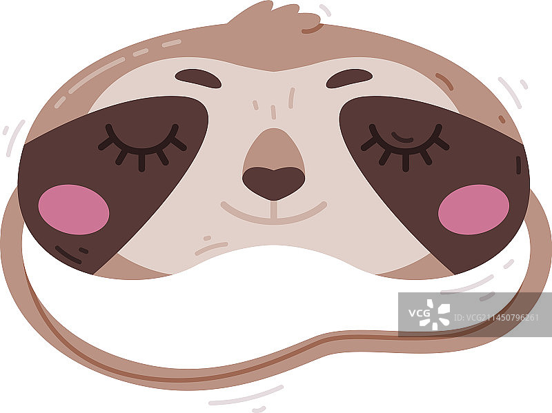 树懒睡眠眼罩图片素材