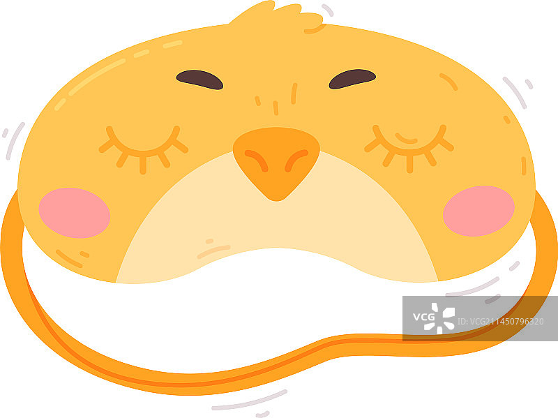 睡眠用小鸡眼罩图片素材