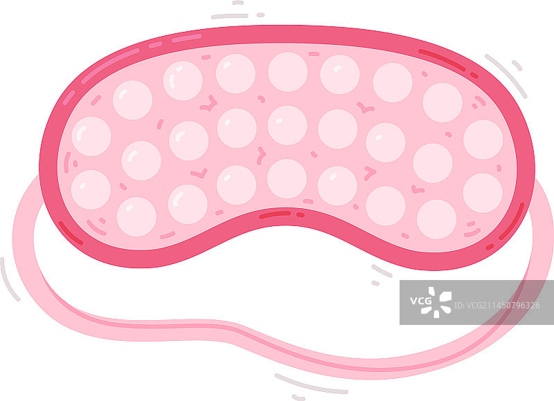 粉色睡眠眼罩，用作遮光布罩图片素材