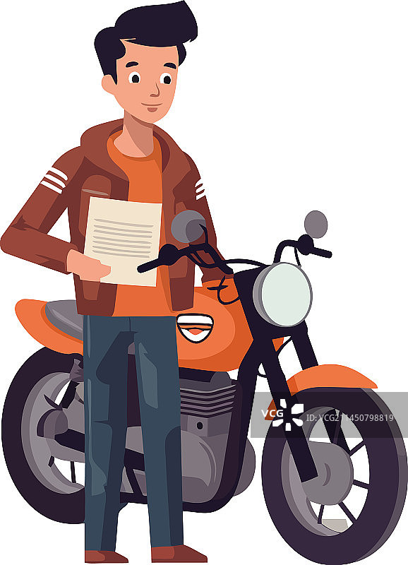 骑摩托车的骑行者图片素材