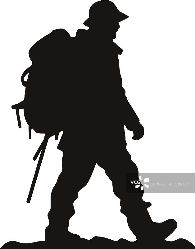 军队剪影图片素材