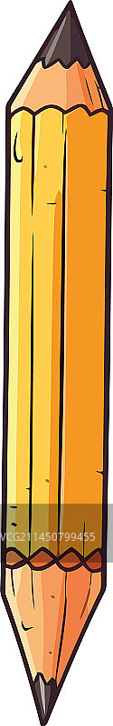 两端削尖的黄色铅笔图片素材