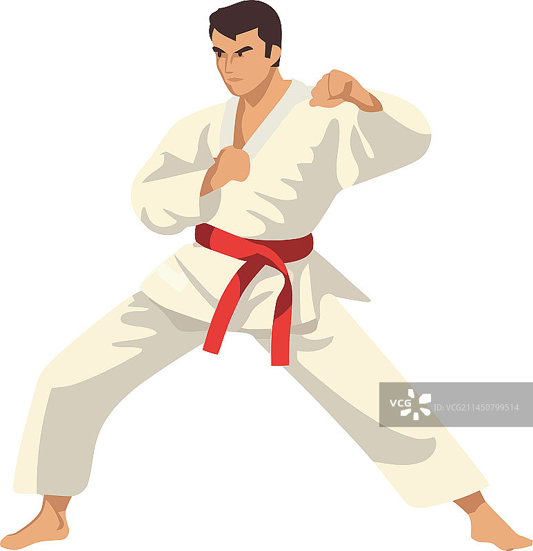男人练习跆拳道设计图片素材