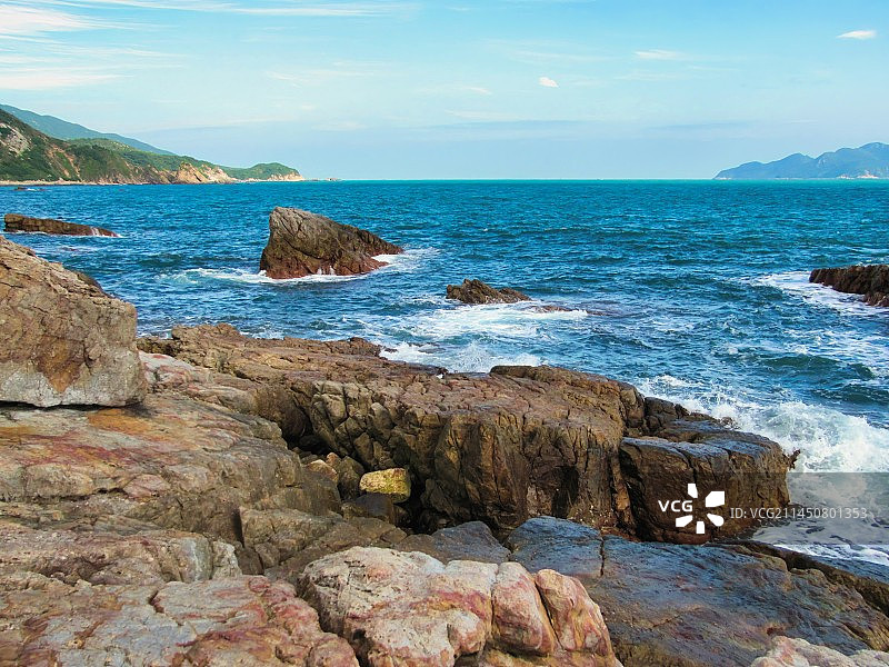 穿越深圳南澳东西涌图片素材