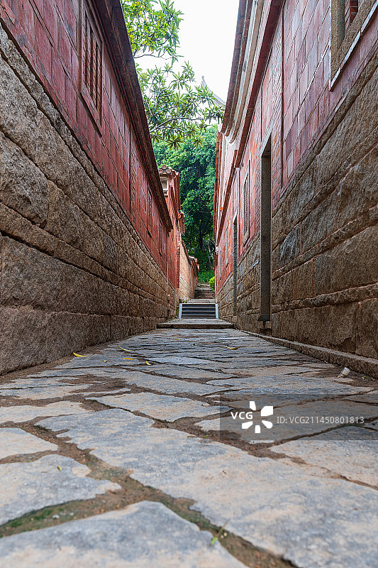 泉州晋江五店市--红墙红瓦闽南特色民居图片素材
