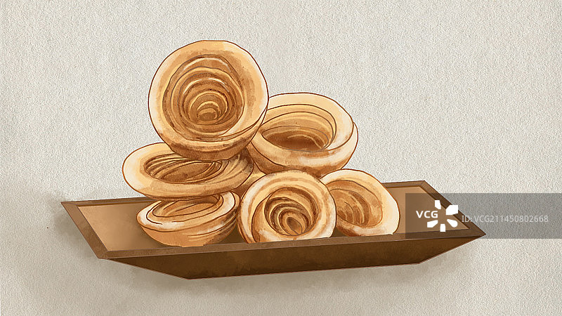 济南小吃油旋图片素材