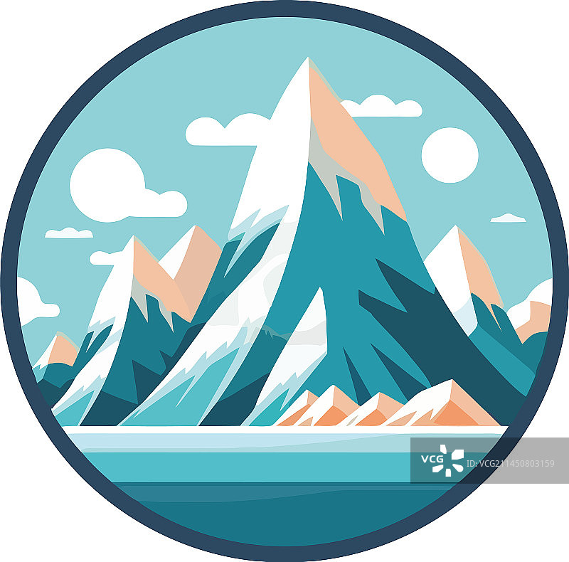 冰雪山景图片素材