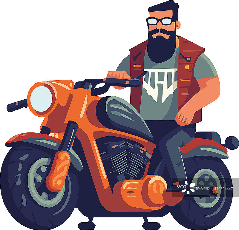 骑摩托车的骑行者图片素材