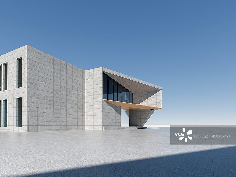 超现实简约建筑场地图片素材