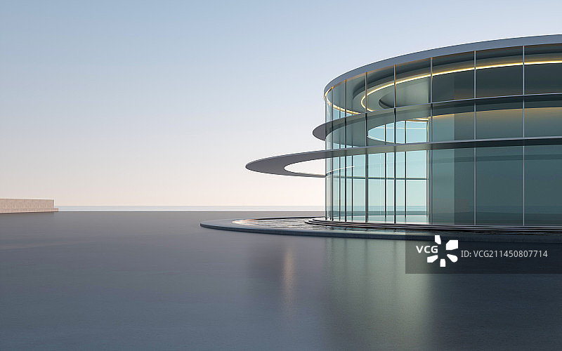 现代玻璃场馆建筑图片素材