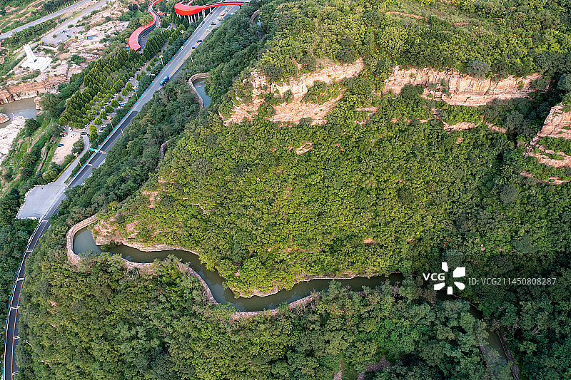 河南安阳林州国家5A级景区--红旗渠青年洞图片素材